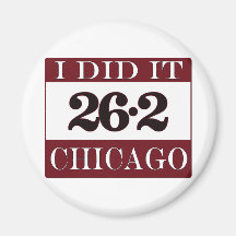 Maratón de Chicago Imán De Nevera
