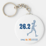 Maratón de Hartford: 26,2 Llavero Personalizado