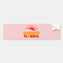 Maratón, la Florida Pegatina De Parachoque