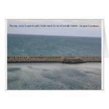 Maravilla del mar tarjetón