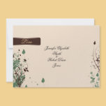 Maravilla natural en marfil y la boda de Brown invitaciones