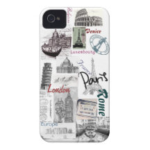 Maravillas de Europa iPhone 4 Case-Mate Carcasa