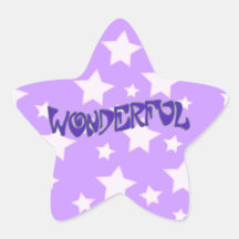 Maravilloso Calcomanías Forma De Estrellas Personalizadas