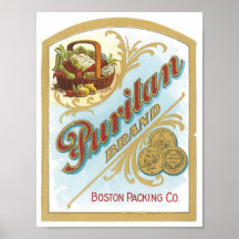 Marca Boston de Purilan que embala el poster de la