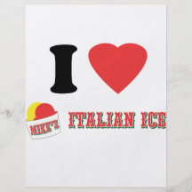 Marca del HIELO ITALIANO de MIKE del funcionario " Tarjeta Publicitaria