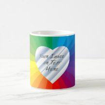 Marco adaptable del corazón: Colección del espectr Tazas