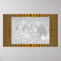 marco de la foto de las visiones del oro posters