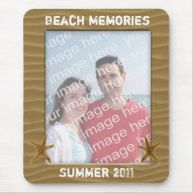 Marco Mousepad de la foto de la playa Alfombrilla De Raton