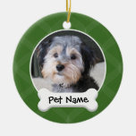 Marco personalizado de la foto del perro - SOLO-EC Ornamento De Navidad