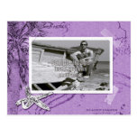 Marco violeta de la foto del collage de Beachwalke Postales