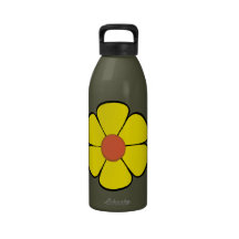 Margarita amarilla - botella de agua de la liberta