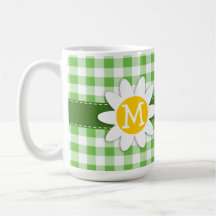 Margarita de la primavera; A cuadros verde; Guinga Tazas