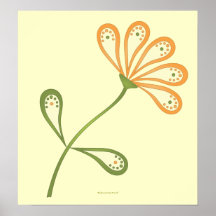 Margarita de Paisley Poster
