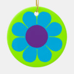 Margarita del flower power adorno de navidad