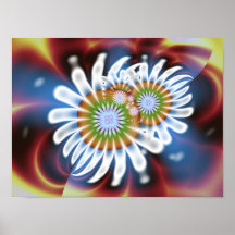 Margarita del fractal posters