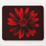 Margarita roja y negra Mousepad