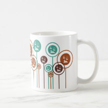 Margaritas alemanas de los juegos de mesa tazas de café