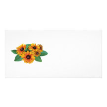 Margaritas amarillas de oro del Gerbera Tarjetas Personales