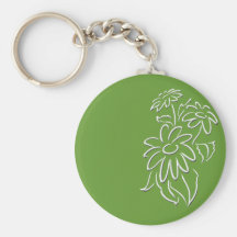 margaritas blancas llaveros personalizados