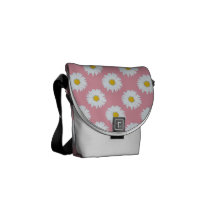 Margaritas en la bolsa de mensajero rosada bolsas messenger