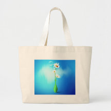 Margaritas en un florero bolsas
