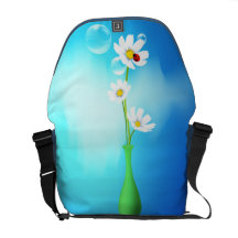 Margaritas en un florero bolsas messenger