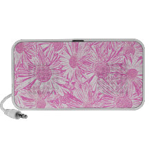 Margaritas rosadas iPod altavoces