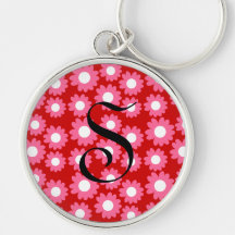Margaritas rosadas llaveros personalizados