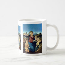 Maria con el niño y San Juan Bautista de Cristo Tazas De Café