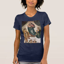 Maria con papa Sixtus del St. del niño de Cristo I Camiseta