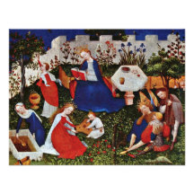 Maria en el jardín estado de acuerdo con los santo invitacion personal 