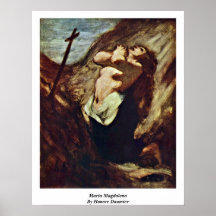 Maria Magdalena de Honore Daumier Impresiones