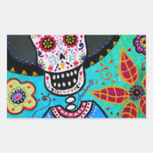 Mariachi de Dia de los Muertos Señor Rectangular Altavoz