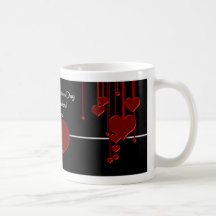 Marido de la taza de la tarjeta del día de San Val