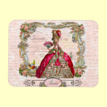 Marie Antionette en rosas fuertes imanes