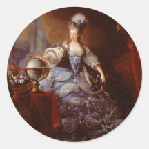 Marie Antoinett de Austria de Jean Baptiste Dagoty Etiqueta Redonda