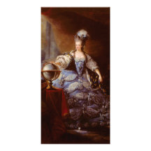 Marie Antoinett de Austria de Jean Baptiste Dagoty Plantilla Para Tarjeta De Foto