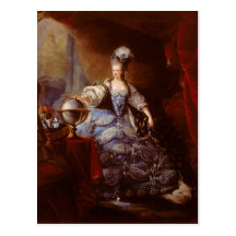Marie Antoinett de Austria de Jean Baptiste Dagoty Tarjeta Postal