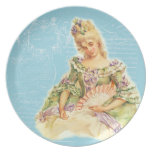 Marie Antonieta con la fan Platos Para Fiestas