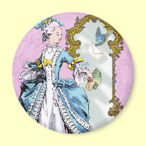 Marie Antonieta y Bluebird imanes