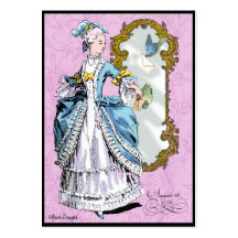 Marie Antonieta y Bluebird Tarjetas De Visita
