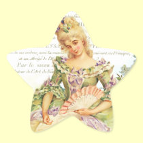 Marie Antonieta y gorrión pegatinas