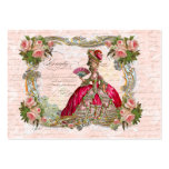 Marie Antonieta y rosas rosados Plantillas De Tarjeta De Negocio