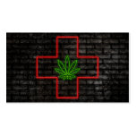 marijuana médica: muestra eléctrica plantilla de tarjeta de visita
