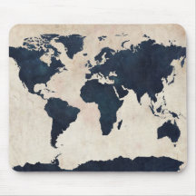 Marina de guerra apenada mapa del mundo tapete de raton