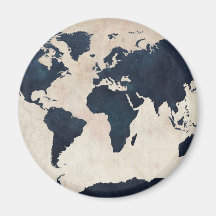 Marina de guerra apenada mapa del mundo iman para frigorífico