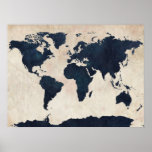 Marina de guerra apenada mapa del mundo posters