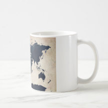 Marina de guerra apenada mapa del mundo tazas