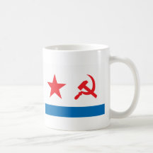 Marina de guerra Jack de URSS Tazas De Café