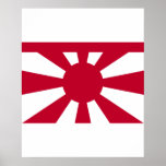 Marina de guerra japonesa imperial estándar de vic poster